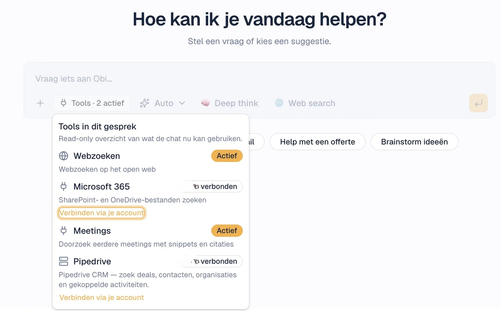 Koppelingen met je informatie
